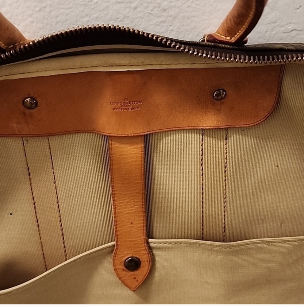 Louis Vuitton Brown Monogram Travel Bag-Authentic Sirius 55 Suitcase!! - Picture 16 of 16